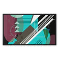 Geometric Abstract 101 Framed Canvas