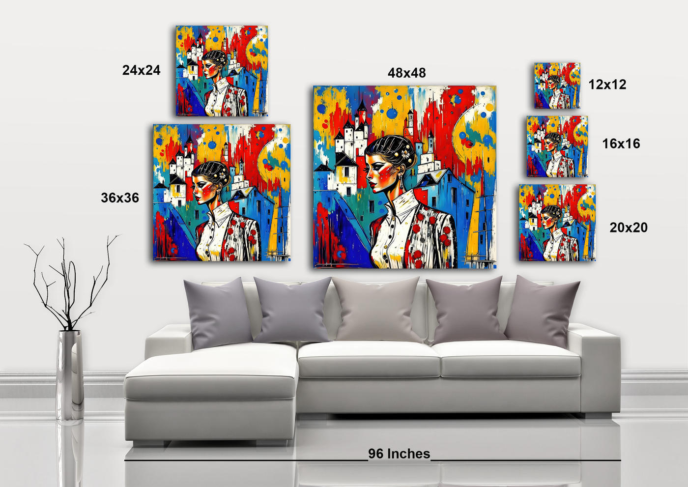 About Town - Gallery Wrapped Canvas