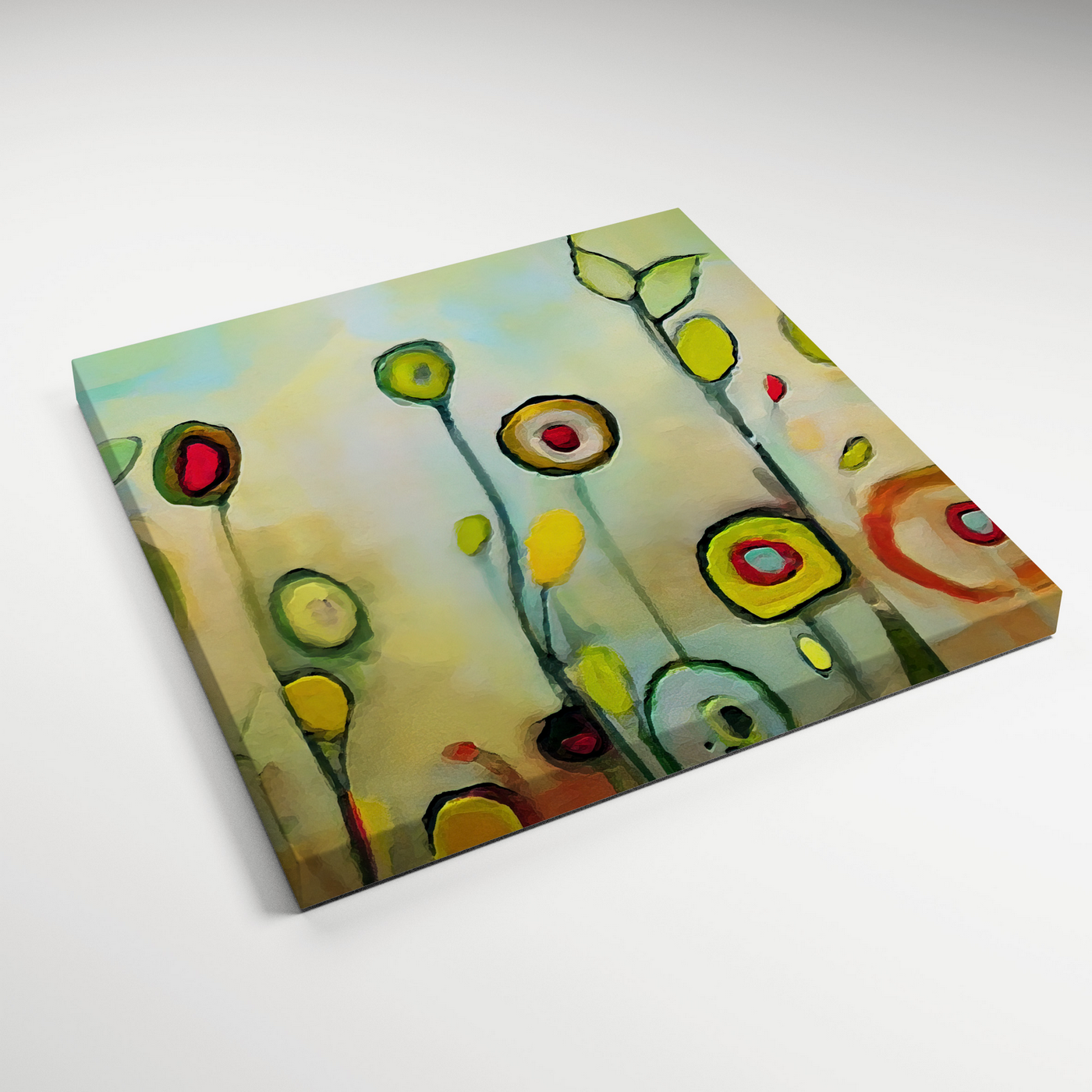 Abstract Flower Garden II - Gallery Wrapped Canvas