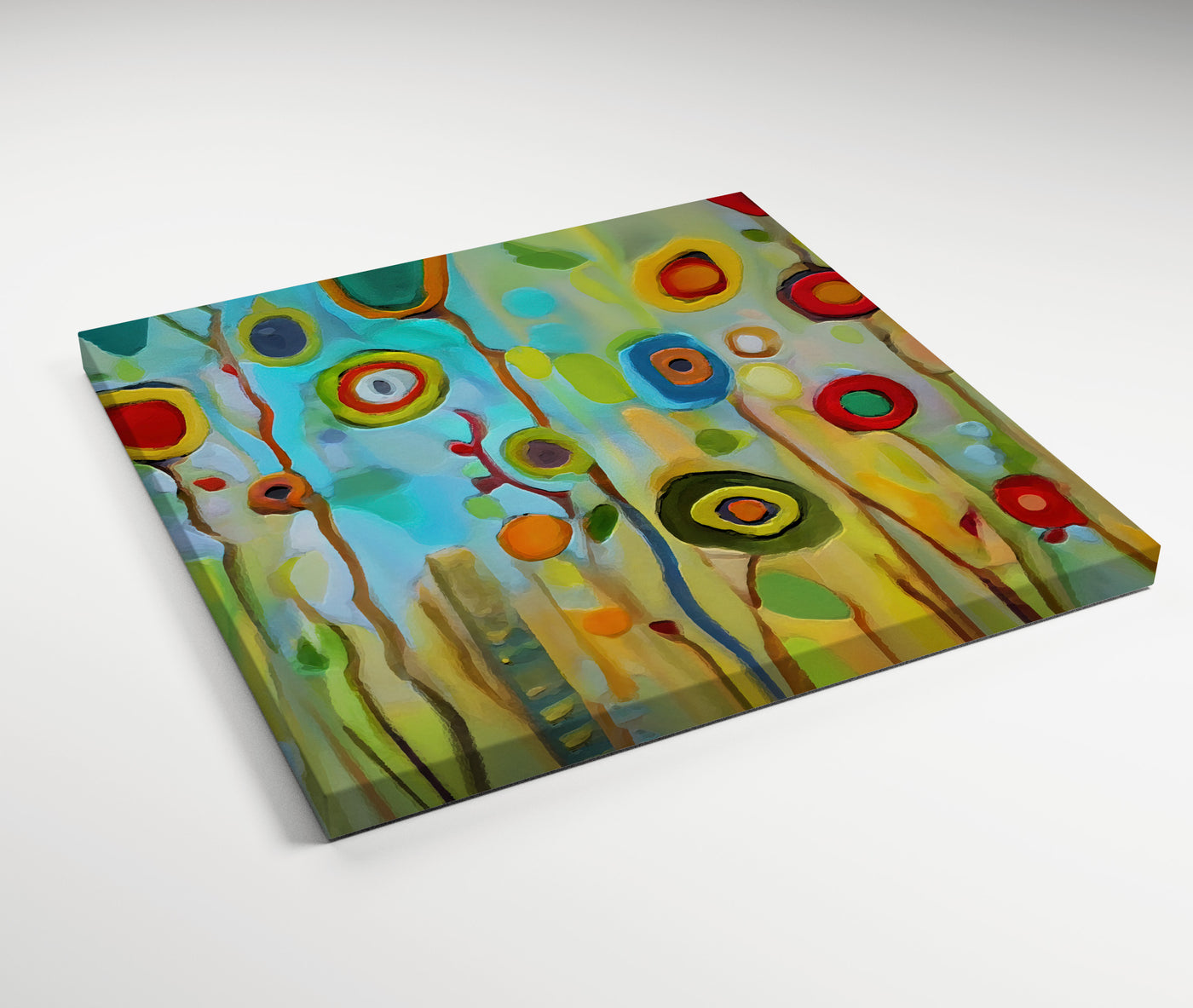 Abstract Flower Garden VIII - Gallery Wrapped Canvas