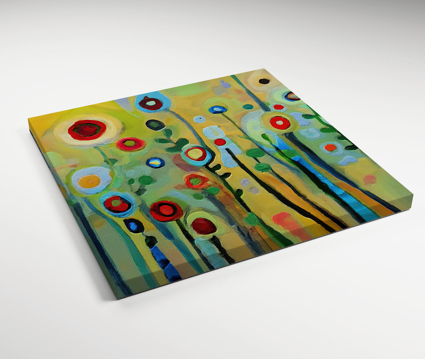 Abstract Flower Garden V - Gallery Wrapped Canvas