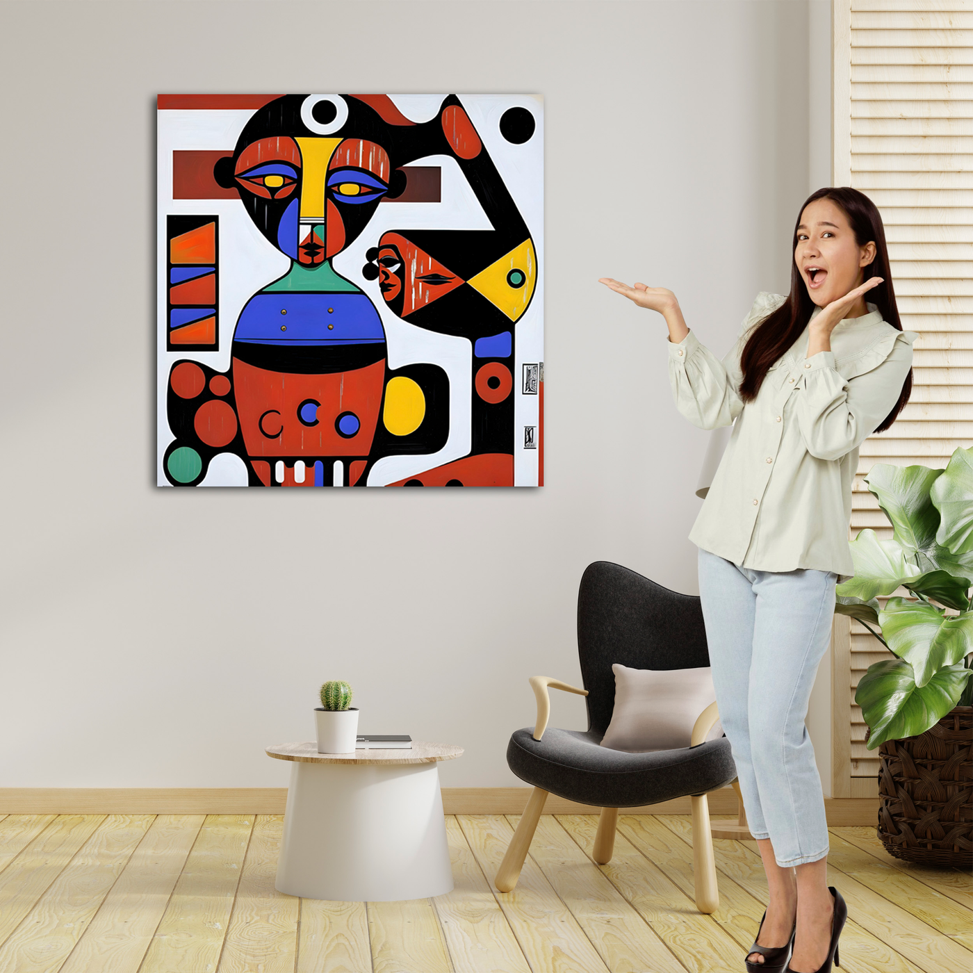 African Colors I - Gallery Wrapped Canvas