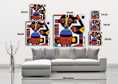 African Colors I - Gallery Wrapped Canvas