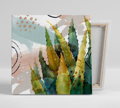 Aloe Vera Leaves - Gallery Wrapped Canvas
