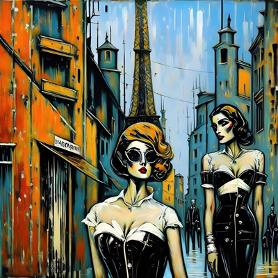 Backstreets of Paris - Gallery Wrapped Canvas