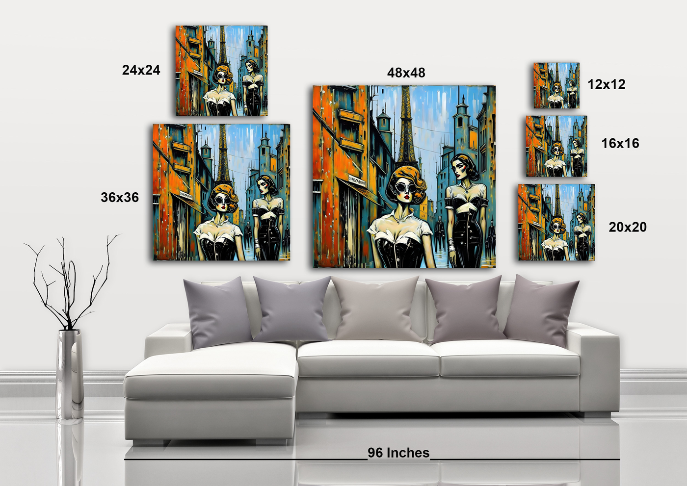 Backstreets of Paris - Gallery Wrapped Canvas