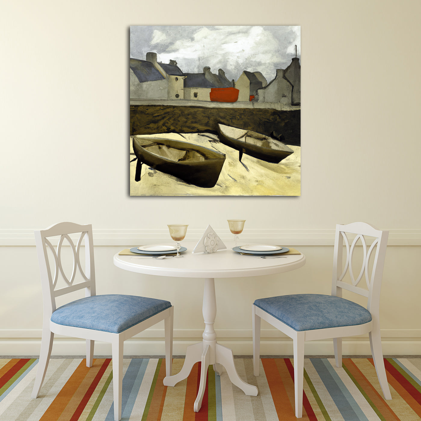 Beached Boats IV - Gallery Wrapped Canvas