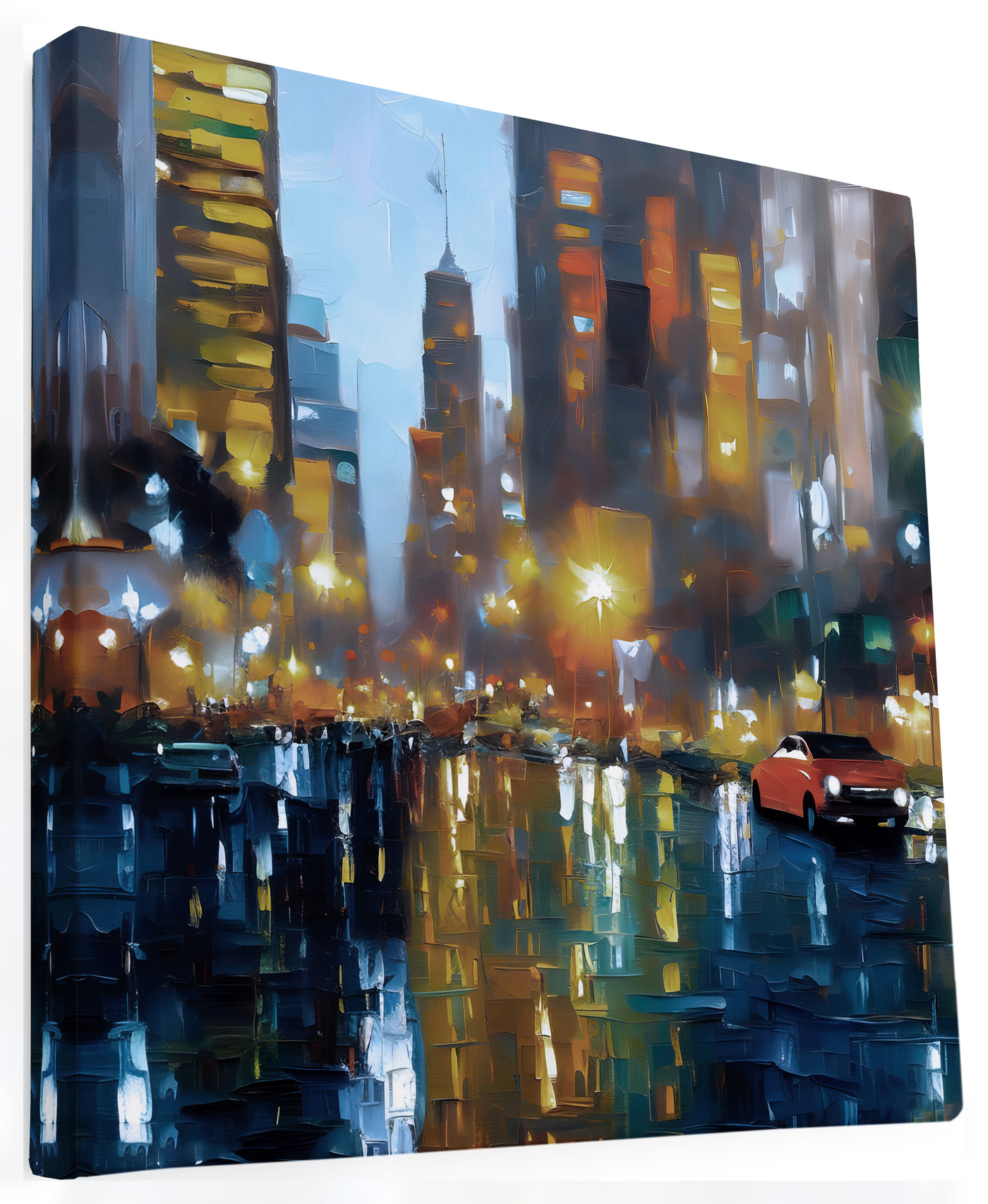 Big City Traffic - Gallery Wrapped Canvas
