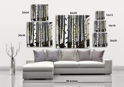 Birch Forest IV - Gallery Wrapped Canvas