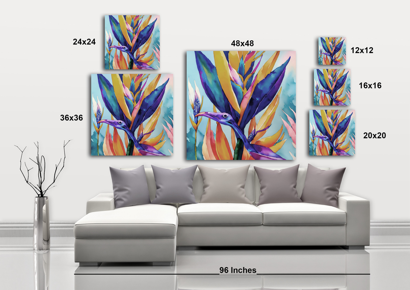 Bird of Paradise I - Gallery Wrapped Canvas