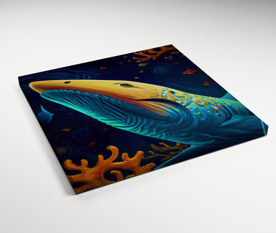 Blue Whale III - Gallery Wrapped Canvas
