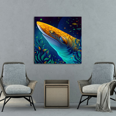 Blue Whale IV - Gallery Wrapped Canvas