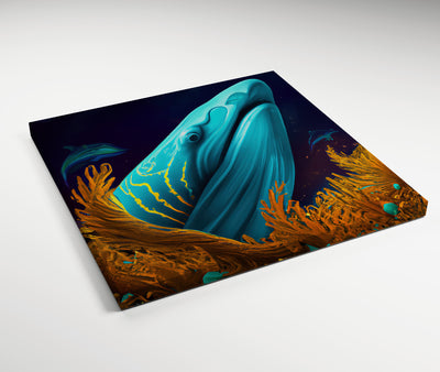 Blue Whale I - Gallery Wrapped Canvas