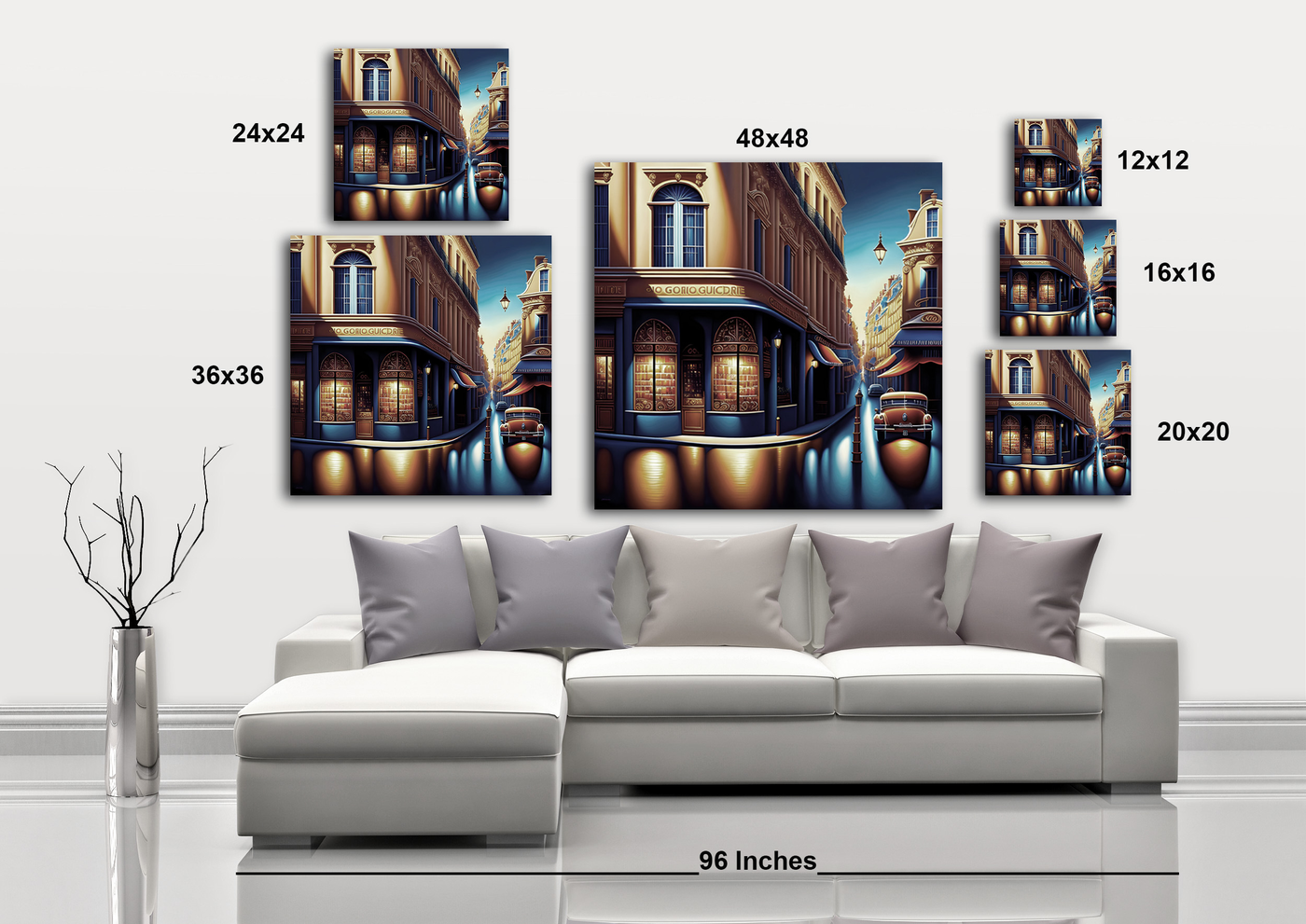 City Lights II - Gallery Wrapped Canvas