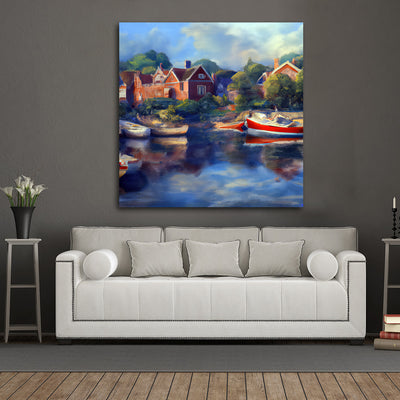 New England Town VIII - Gallery Wrapped Canvas