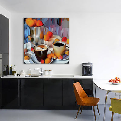 Coffee and Fresh Fruit IV - Gallery Wrapped Canvas