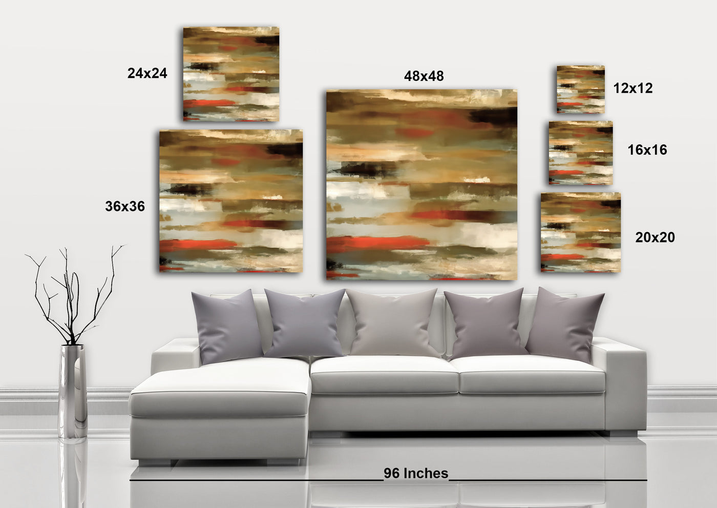 Desert Heat I - Gallery Wrapped Canvas