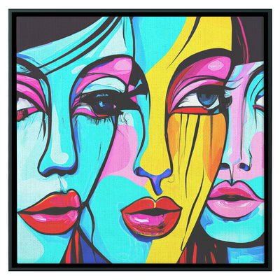 Three Muses III - Framed Wrapped Canvas