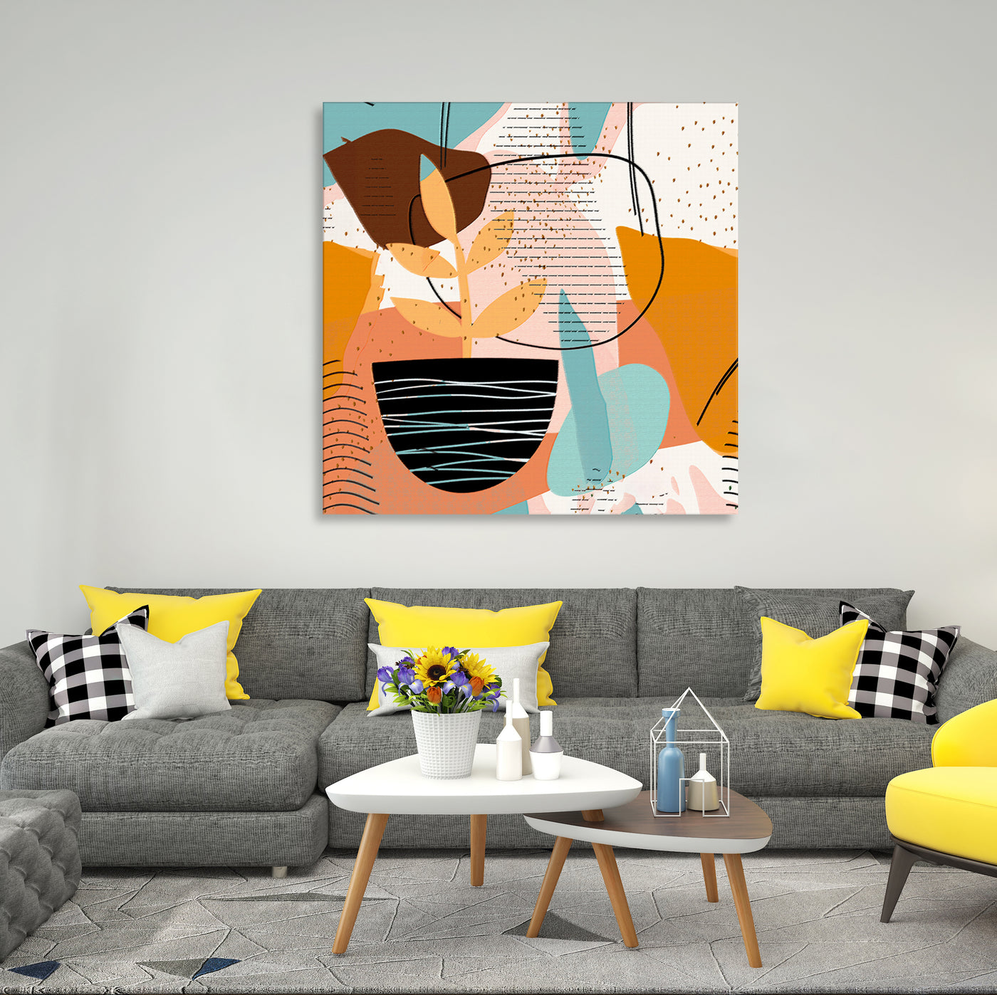 Copy of Boho Elements 995 - Gallery Wrapped Canvas