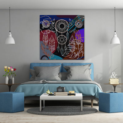 Boho Elements Collage 265 - Gallery Wrapped Canvas