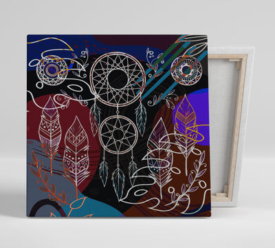 Boho Elements Collage 265 - Gallery Wrapped Canvas