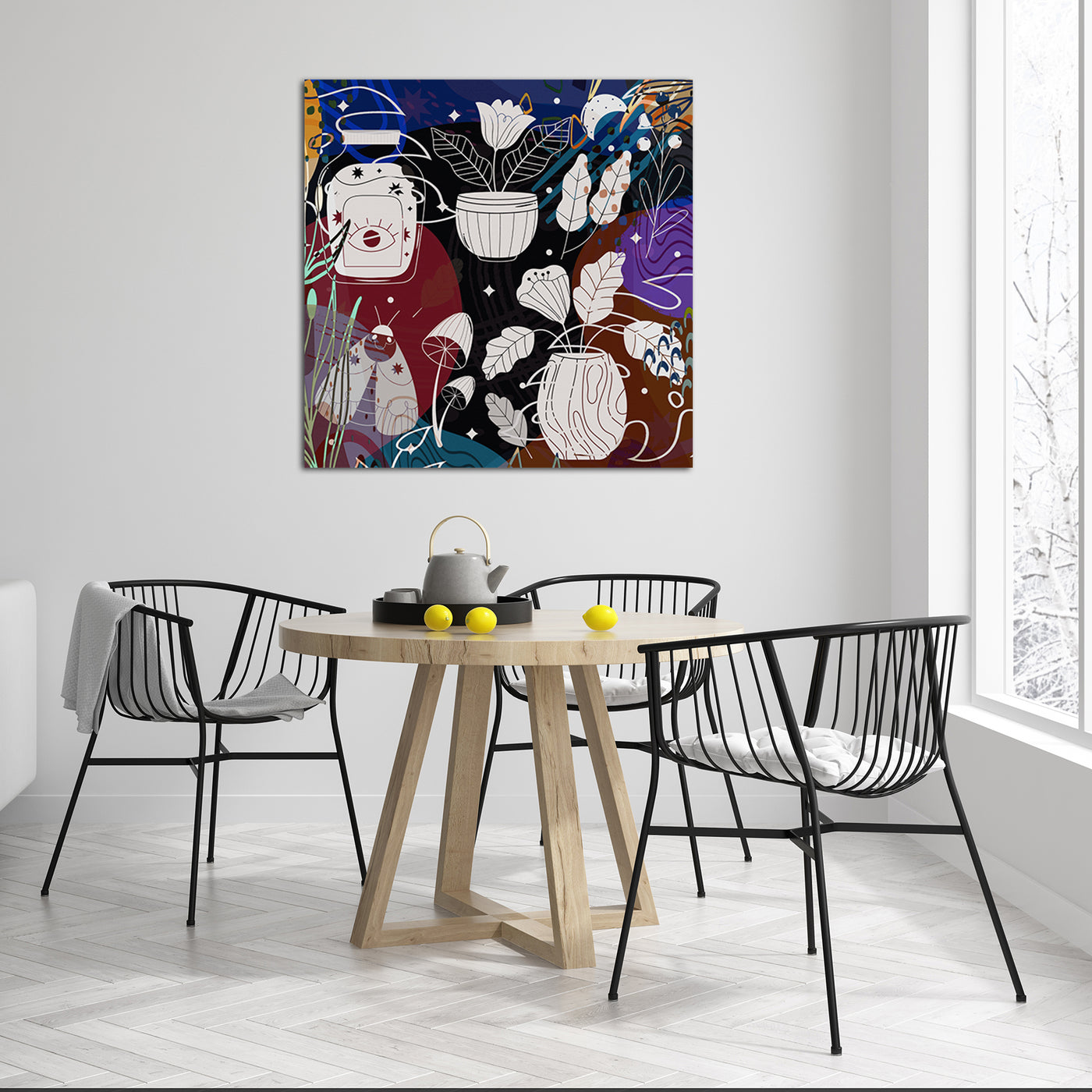 Boho Elements Collage 275 - Gallery Wrapped Canvas