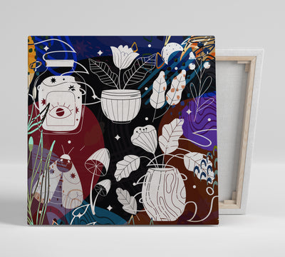 Boho Elements Collage 275 - Gallery Wrapped Canvas