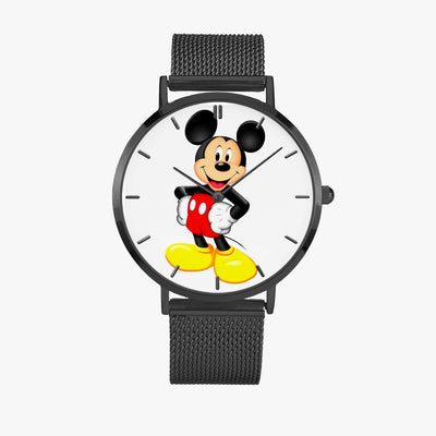 Mickey Mouse - Fashion Ultra-thin Stainless Steel Quartz Watch (With Indicators)