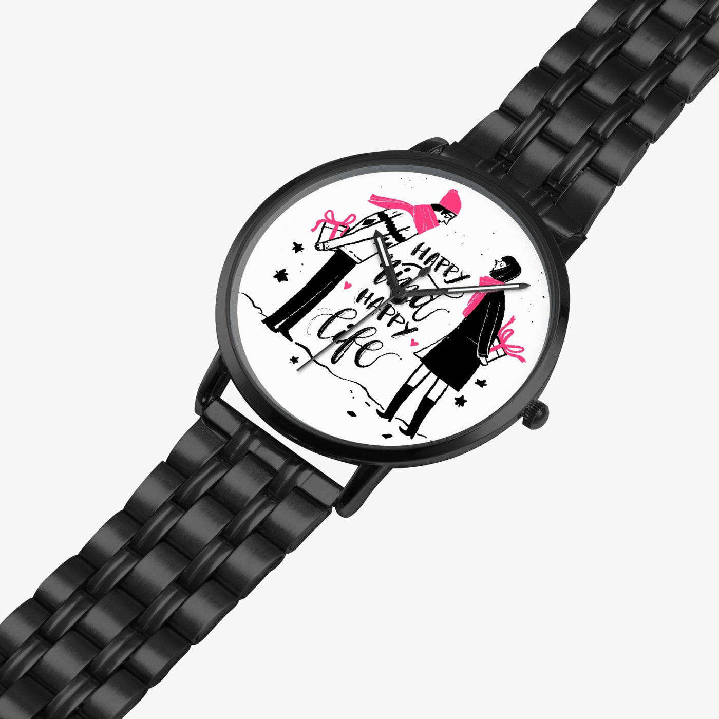 Happy Mind - Instafamous Steel Strap Quartz watch