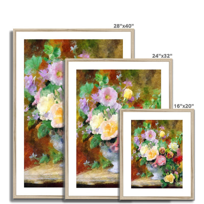 Fresh Garden Flowers  Framed & Mounted Print
