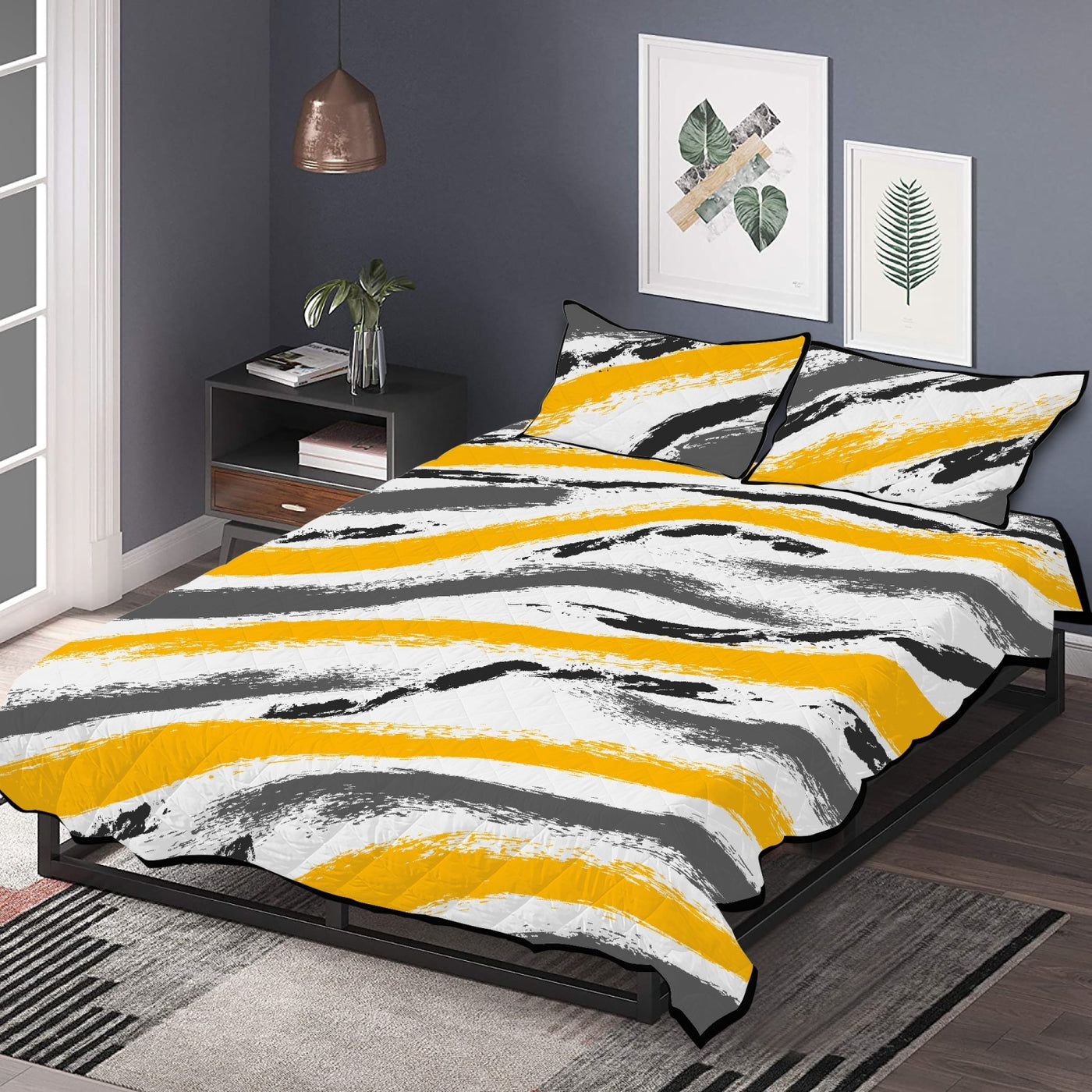Brush Strokes 1360 - Polyester Quilt Bed Sets