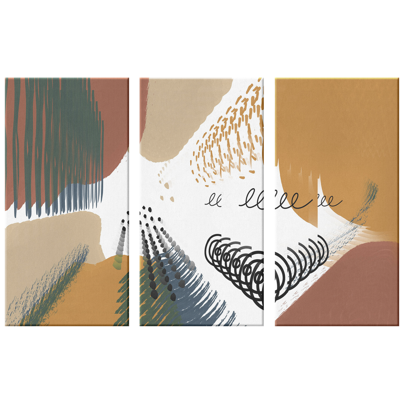 Abstract 512 Triptych | Triptych Wall Art | Bolo Art