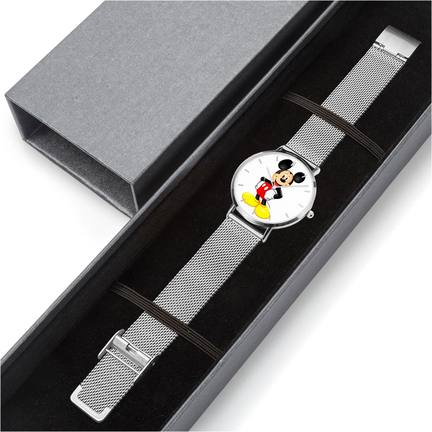 Mickey Mouse - Fashion Ultra-thin Stainless Steel Quartz Watch (With Indicators)