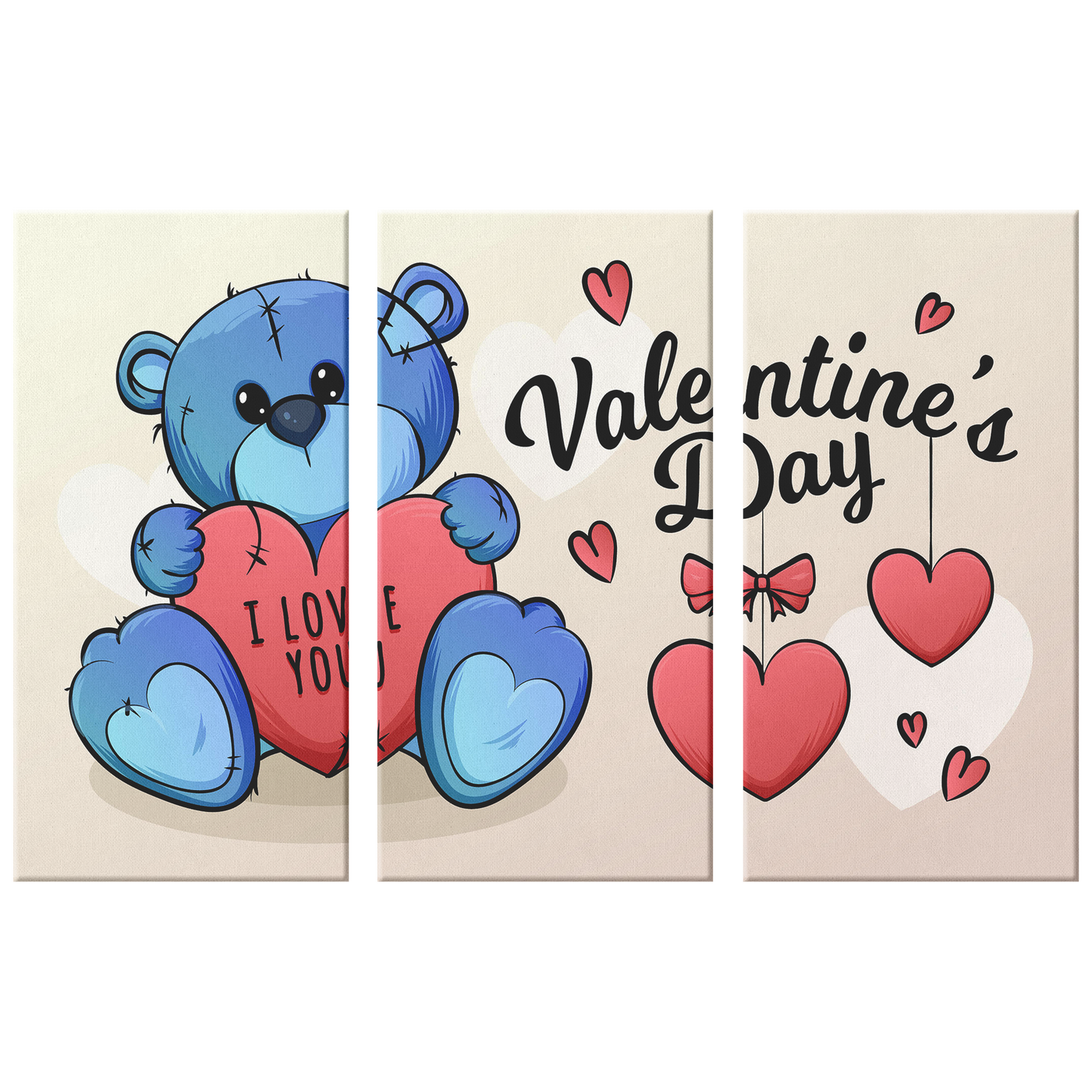 Valentines Day Triptych
