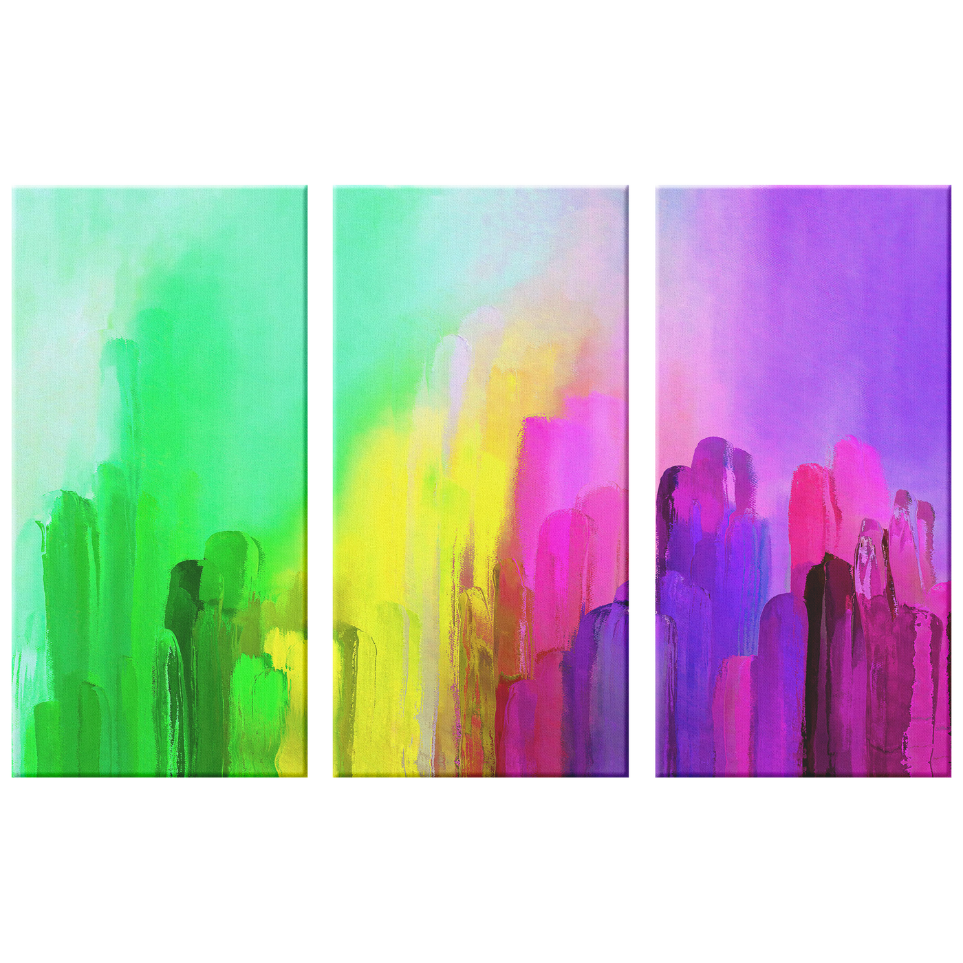 Abstract Rock Triptych