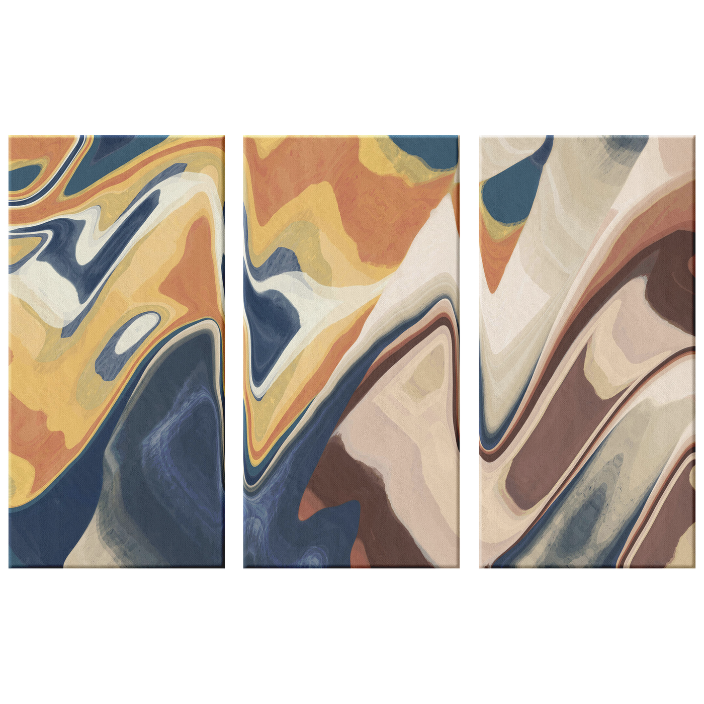 Abstract Flow 361 Triptych | Triptych Art Prints | Bolo Art