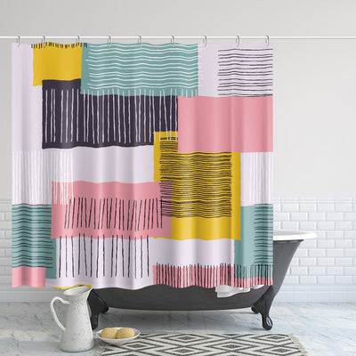 Geo 166 - Quick-drying Shower Curtain