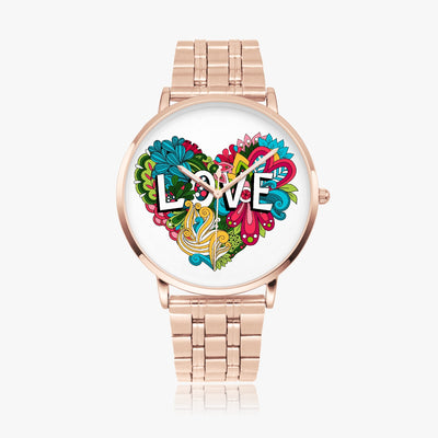 Love - Instafamous Steel Strap Quartz watch