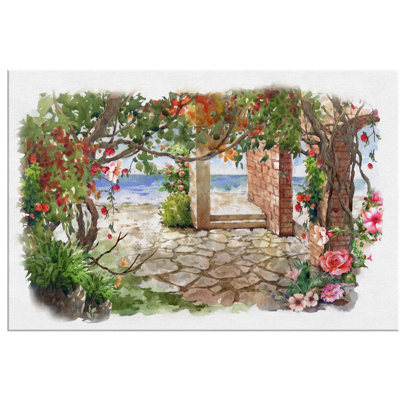 Watercolor Garden V Canvas Wrap