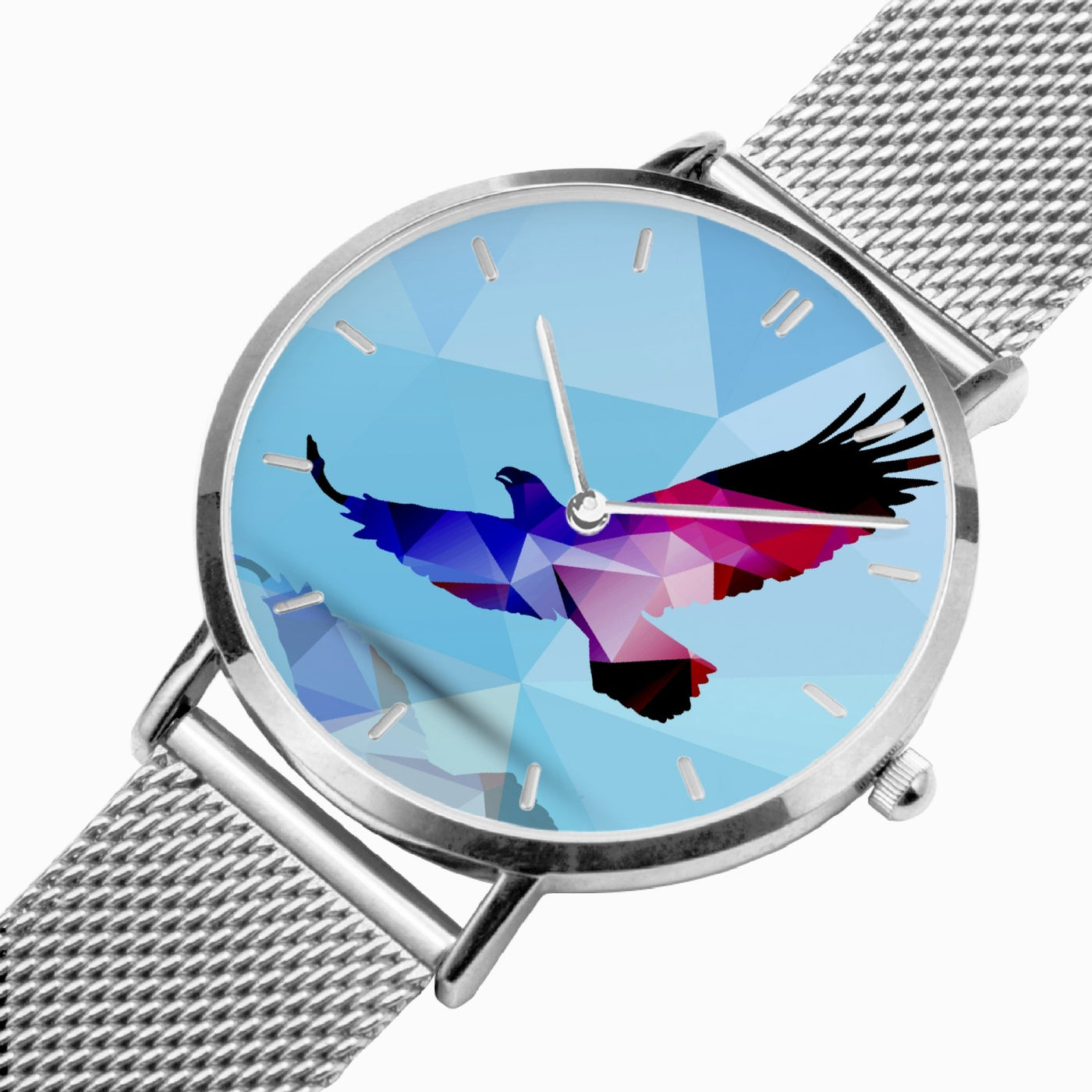 Flying High - Fashion Ultra-thin Stainless Steel Quartz Watch (With Indicators)