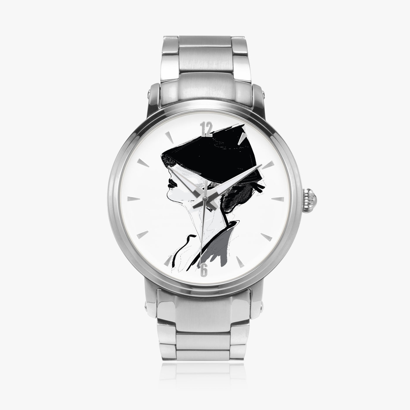 Chic Fashionista - New Steel Strap Automatic Watch (With Indicators)