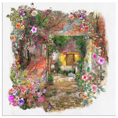 Watercolor Garden XVIII Canvas Wrap