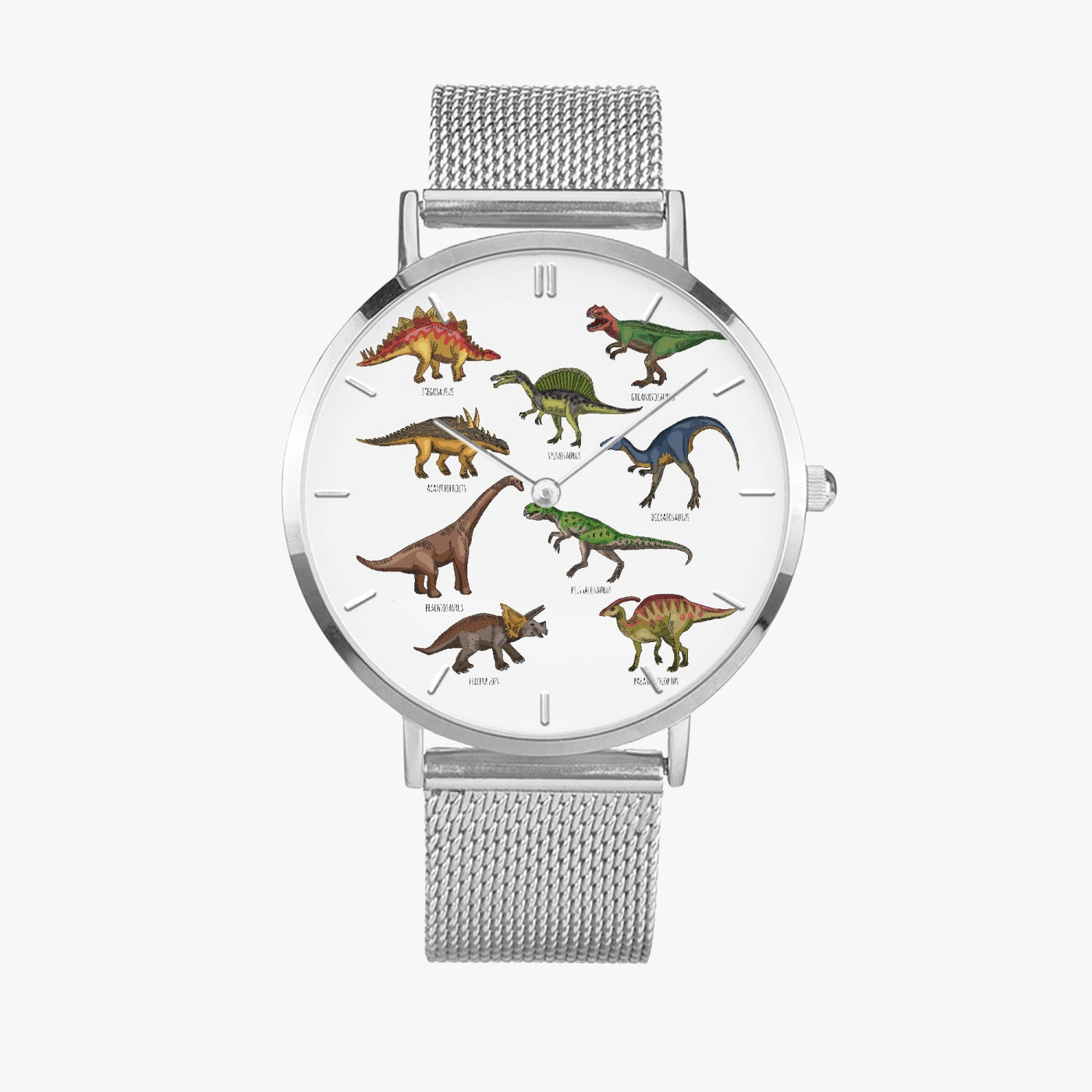 Dinosaurs - Fashion Ultra-thin Stainless Steel Quartz Watch (With Indicators)