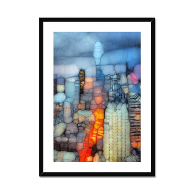 Blob City I Framed & Mounted Print
