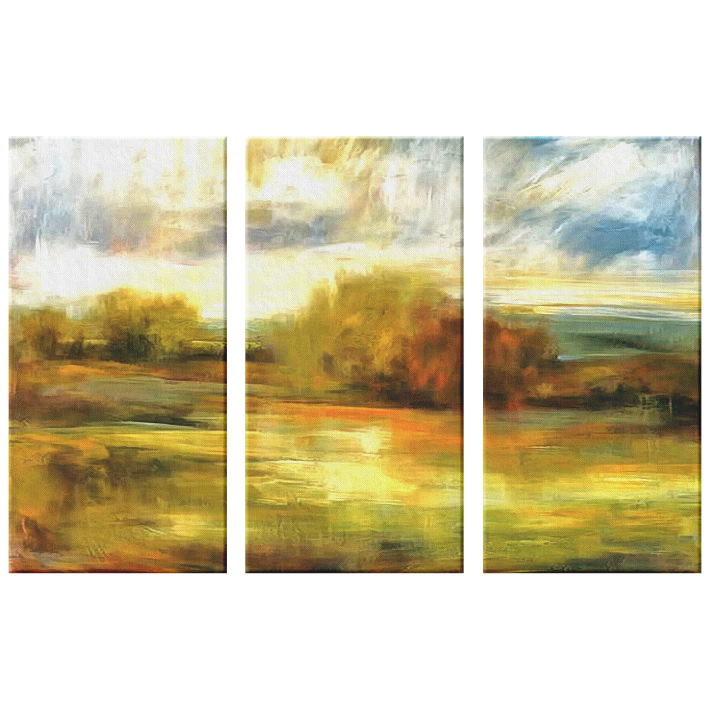Open Fields I Triptych