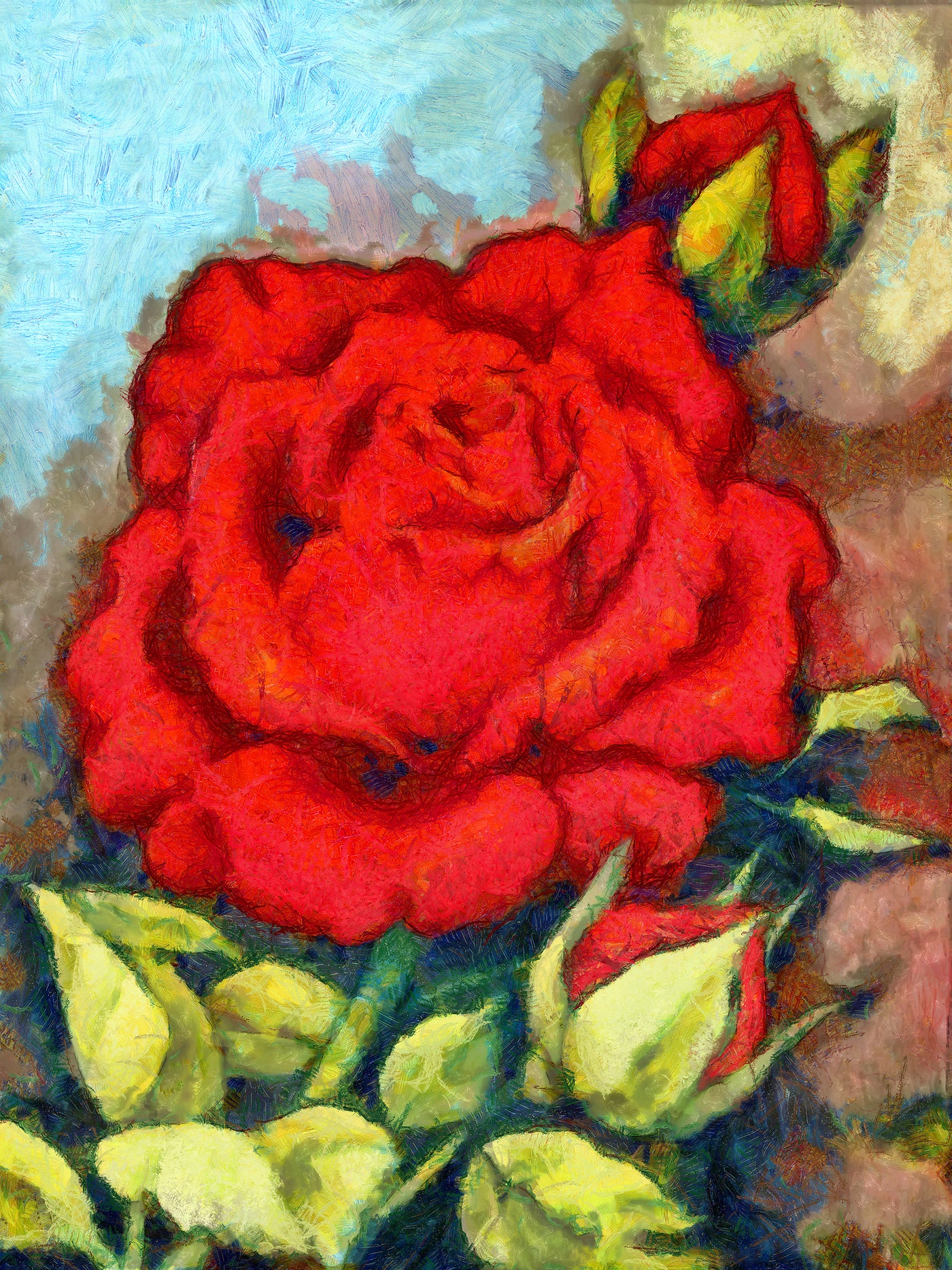Red Roses I Canvas