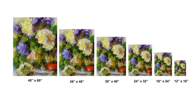 Hydrangea Bouquet I Canvas