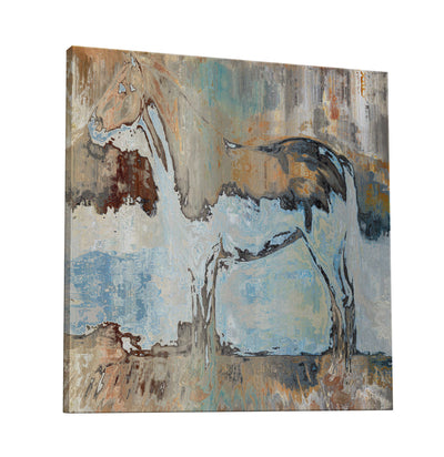 Horse On A Hill Canvas Wrap