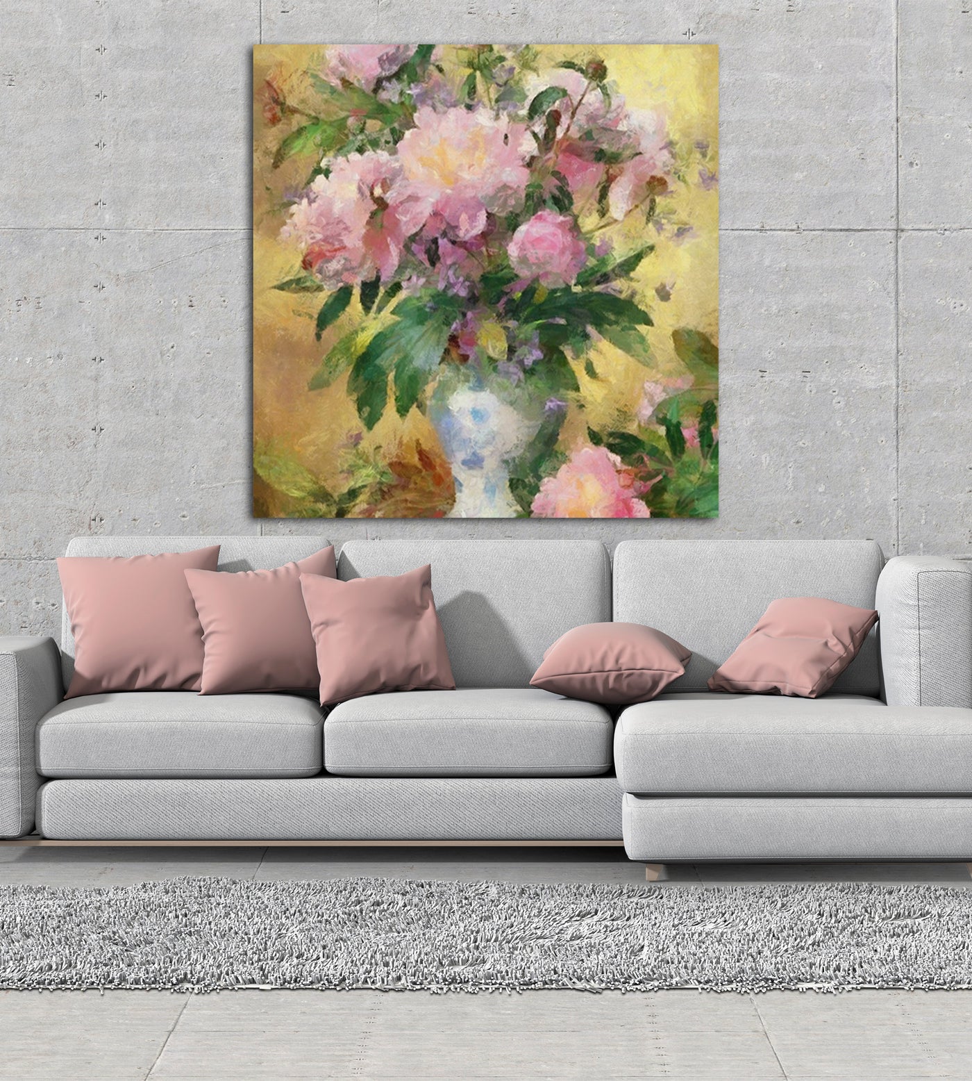 Pink Roses I Canvas
