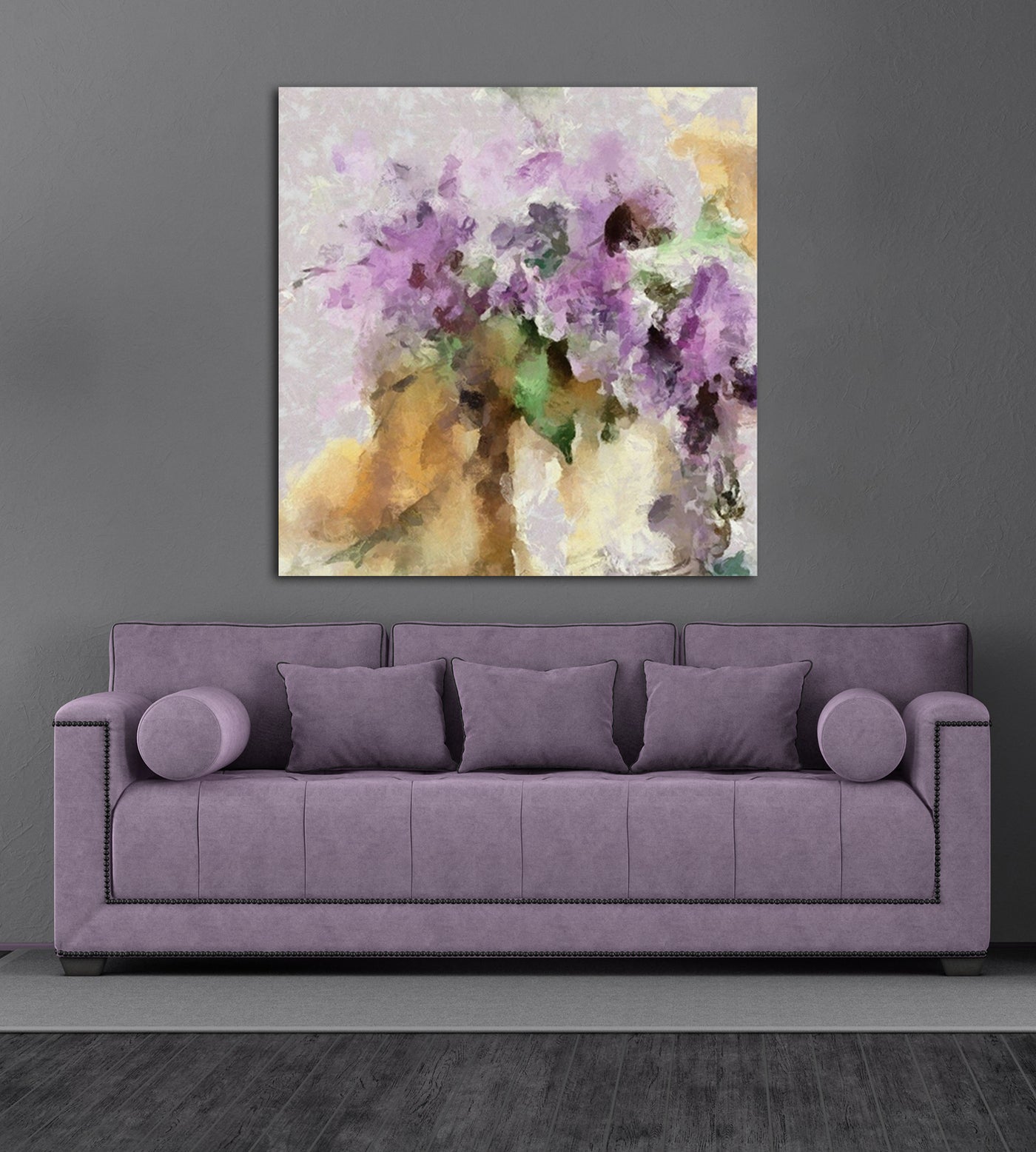 Violet Bouquet I Canvas